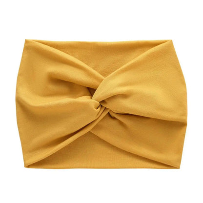 Bandeau pour cheveux de couleur jaune, accessoire tendance pour ajouter une touche de couleur vive à votre coiffure