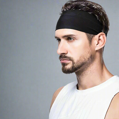 Bandeau pour cheveux, spécialement conçu pour les hommes, offrant confort et maintien pendant le sport