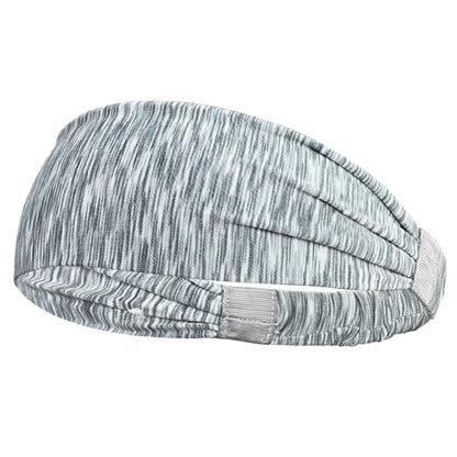 Bandeau gris pour homme, conçu pour le sport, offrant confort et maintien pendant l'exercice