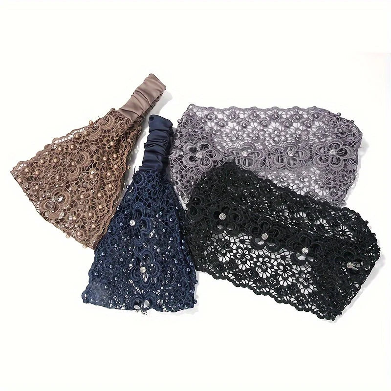 Bandeaux colorés en dentelle délicate, idéal pour ajouter une touche élégante et féminine à vos tenues. Parfait pour les mariages, les soirées ou les occasions spéciales, ce bandeau en dentelle fine offre un confort optimal tout en sublimant votre coiffure. Disponible dans plusieurs couleurs et styles pour s'adapter à toutes vos envies.