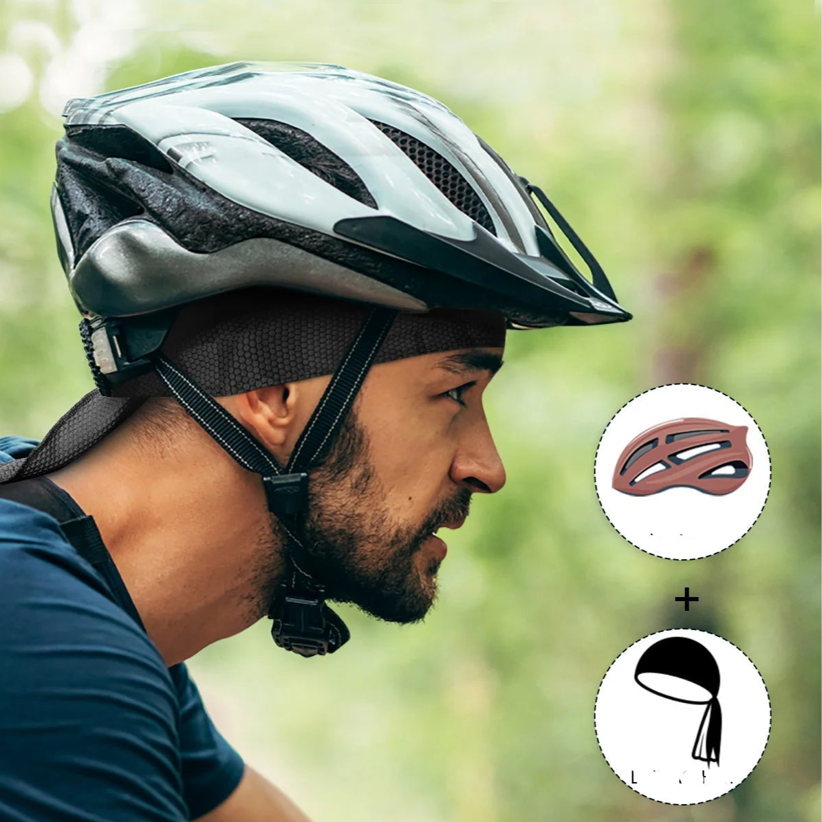 Bandeau de protection solaire pour homme – parfait pour le vélo