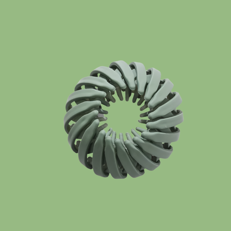 Barette pince les cheveux nid d’oiseau vert – Idéale pour chignon, queue de cheval ou demi-attache-sur fond neutre