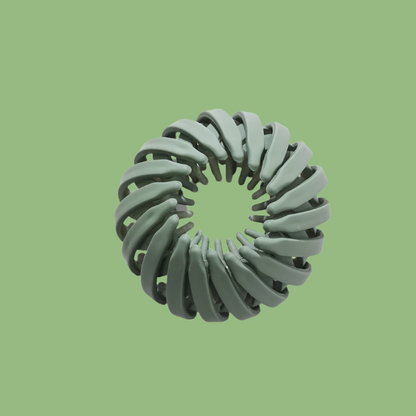 Barette pince les cheveux nid d’oiseau vert – Idéale pour chignon, queue de cheval ou demi-attache-sur fond neutre