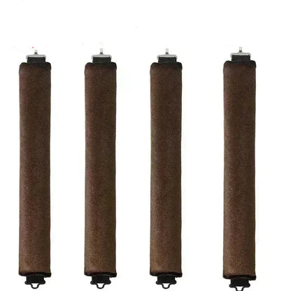 Lot de 4 bigoudis marron  sans chaleur pour créer des boucles parfaites sans abîmer les cheveux. Ces bigoudis innovants permettent de réaliser des coiffures bouclées facilement, tout en préservant la santé des cheveux. Idéals pour un usage quotidien, ils conviennent à tous les types de cheveux et offrent une méthode douce et naturelle pour des boucles durables sans abimer les cheveux . 