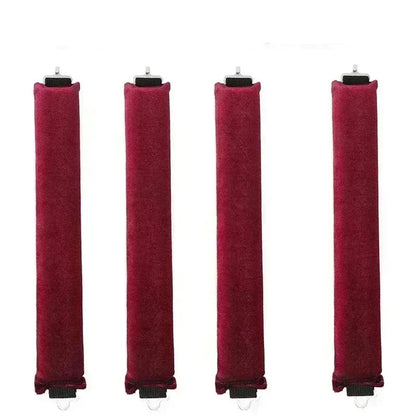 Lot de 4 bigoudis rouge sans chaleur pour créer des boucles parfaites sans abîmer les cheveux. Ces bigoudis innovants permettent de réaliser des coiffures bouclées facilement, tout en préservant la santé des cheveux. Idéals pour un usage quotidien, ils conviennent à tous les types de cheveux et offrent une méthode douce et naturelle pour des boucles durables sans abimer les cheveux . 