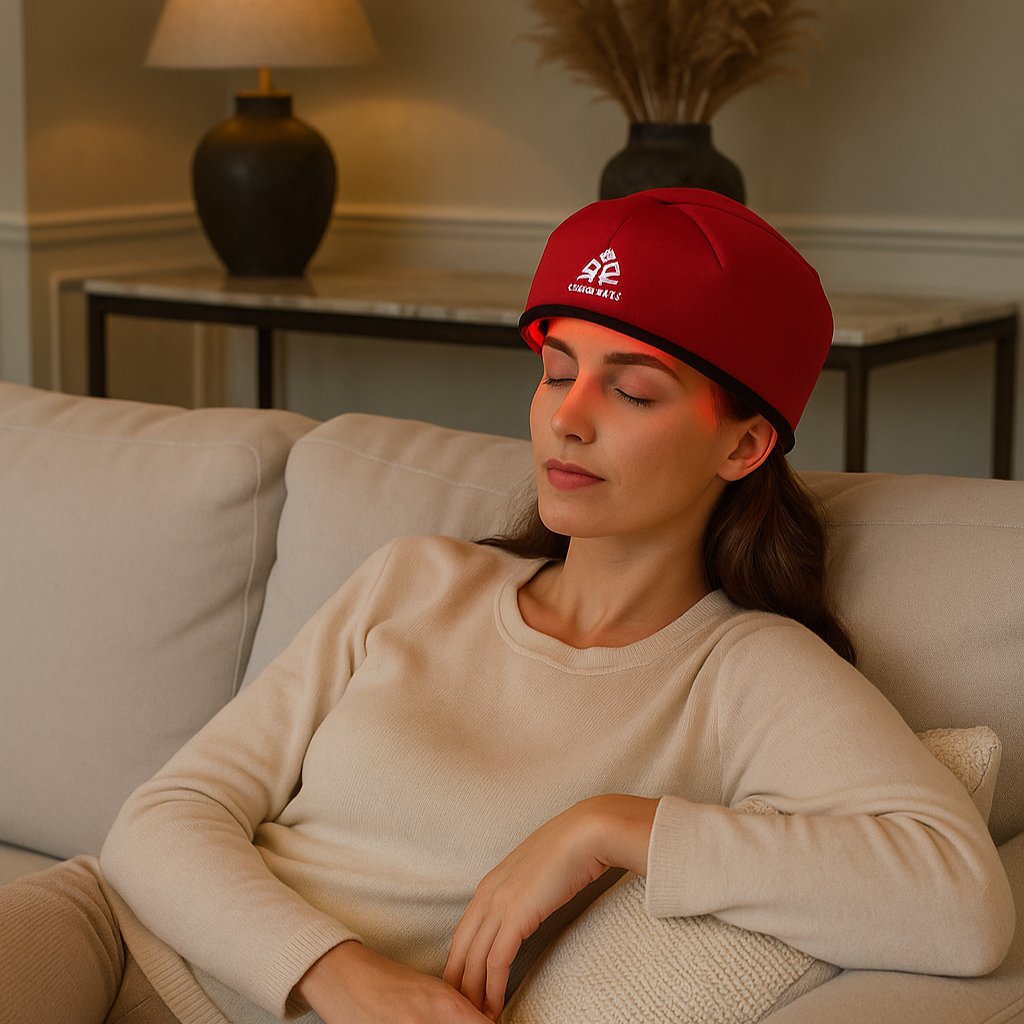 Soin cheveux- Bonnet photothérapie - Cheveu Soyeux