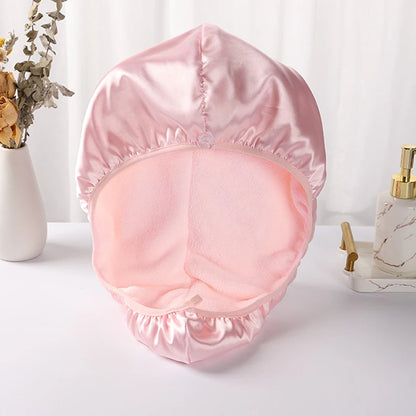 Bonnet cheveux satin microfibre | Séchage rapide - Cheveu Soyeux