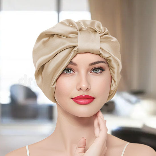Bonnet pour cheveux - bonnet satin - ajustable