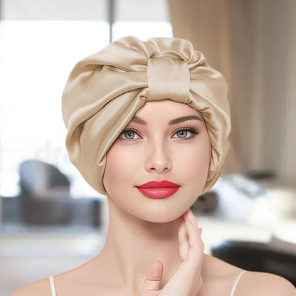 Bonnet pour cheveux - bonnet satin - ajustable
