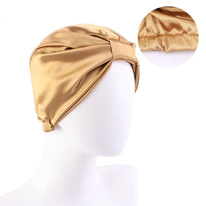 Bonnet pour spa en satin