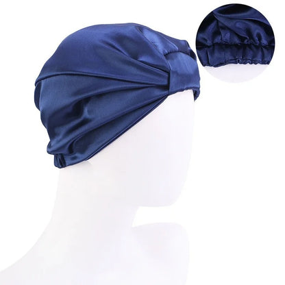Bonnet en satin - accessoire cheveux 