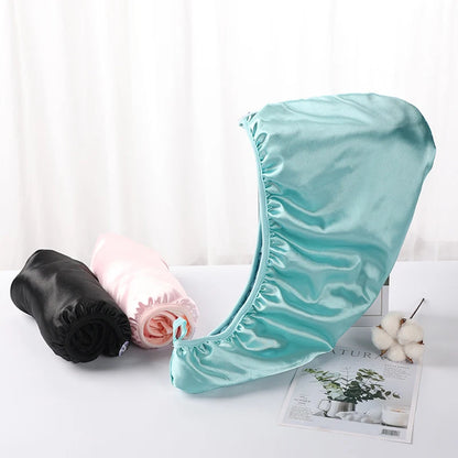 Bonnet cheveux satin microfibre | Séchage rapide - Cheveu Soyeux