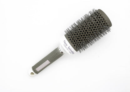 Brosse ronde professionnelle en céramique pour brushing, réduisant les frisottis