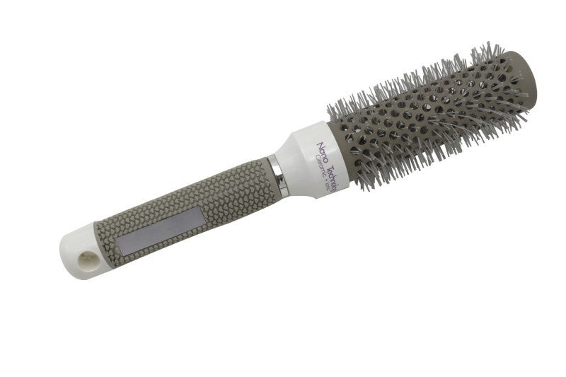 Brosse ronde professionnelle en céramique pour brushing, 32 mm réduisant les frisottis et apportant brillance, pour tous types de cheveux, idéale pour un coiffage rapide et élégant.