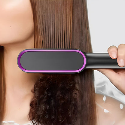 Brosse à cheveux lissante chauffante pour un lissage parfait et durable