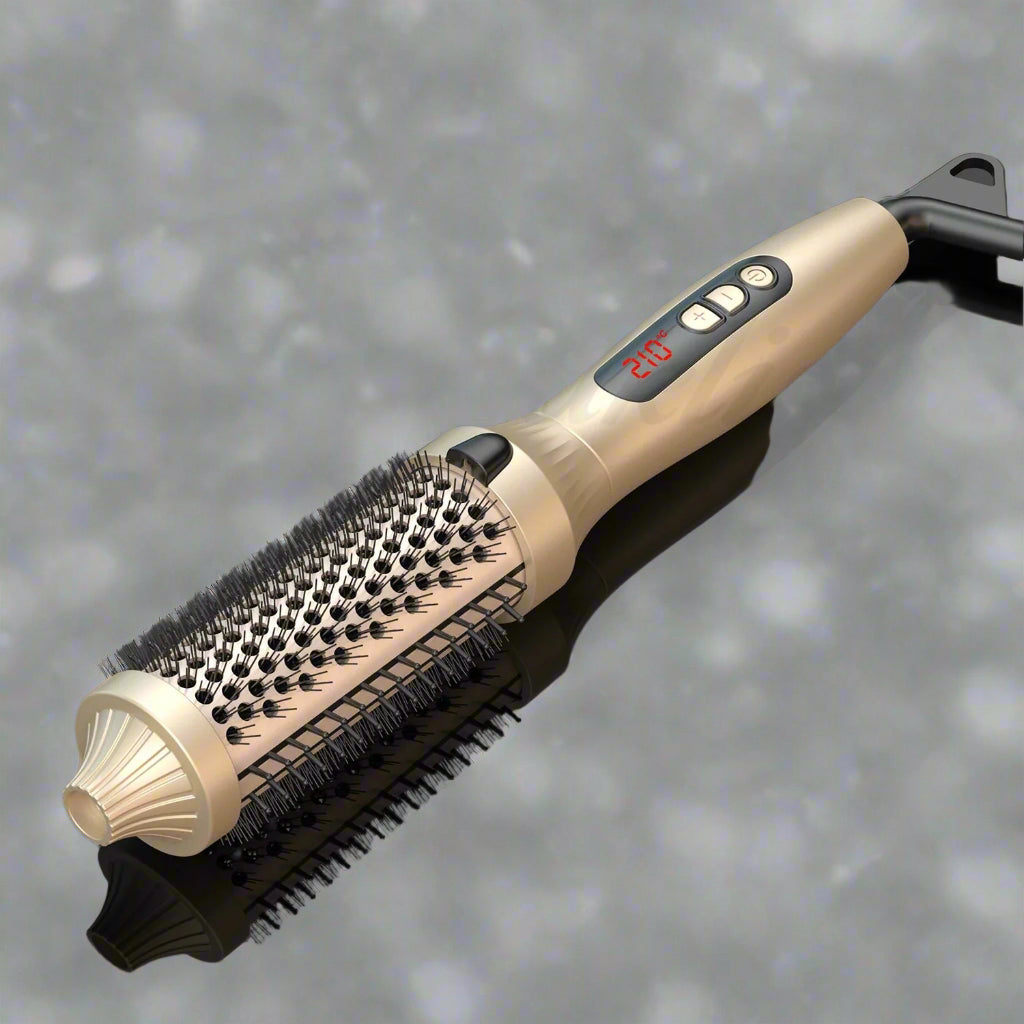 Brosse brushing ronde en céramique pour lisser et donner du volume aux cheveux - outil coiffure professionnel