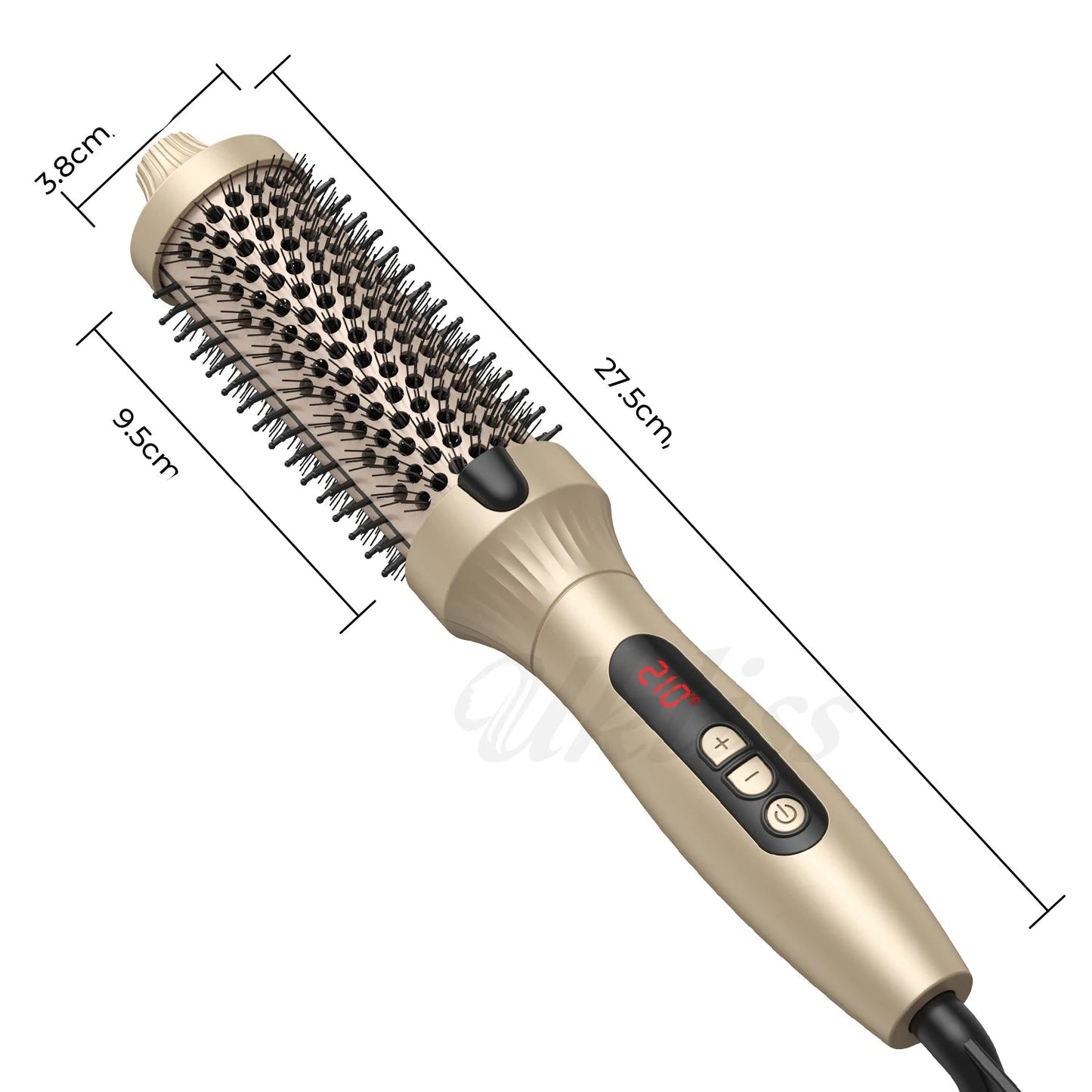 Brosse brushing à chaleur pour lisser, onduler ou donner du volume aux cheveux rapidement