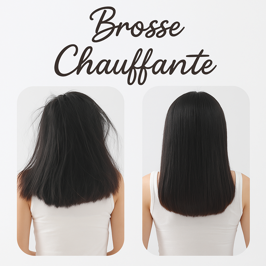 Brosse chauffante-Lissante - Cheveu Soyeux