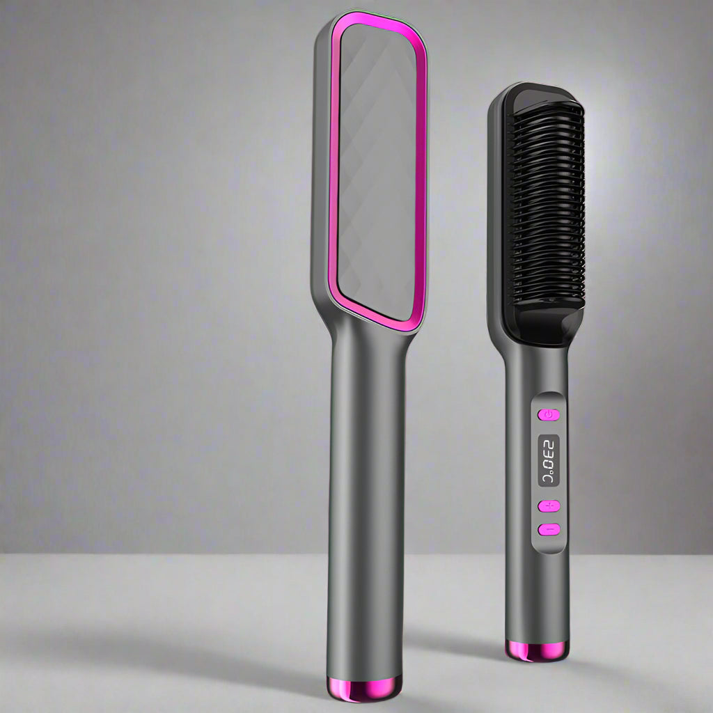 Brosse chauffante-Lissante - Cheveu Soyeux