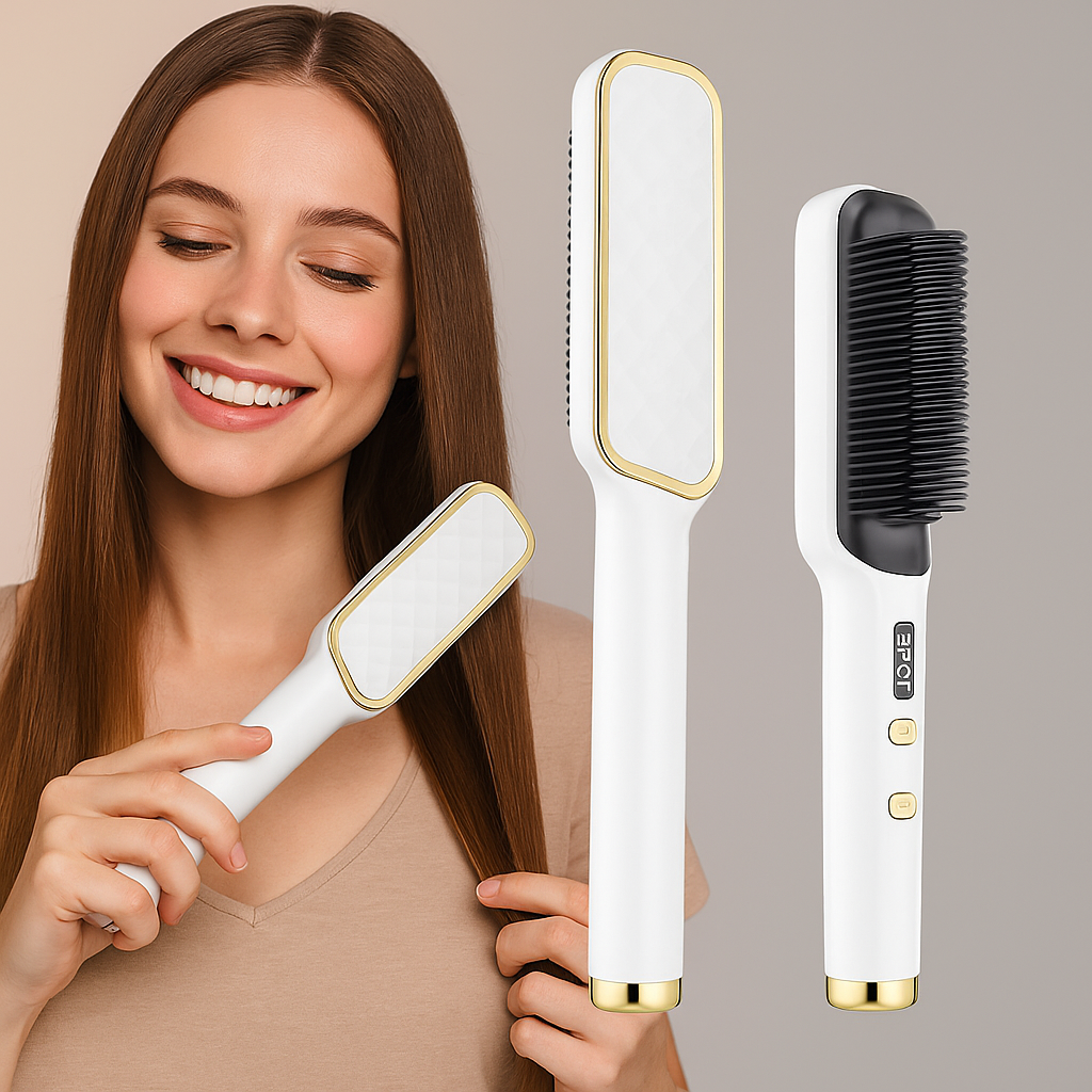 Brosse chauffante-Lissante - Cheveu Soyeux