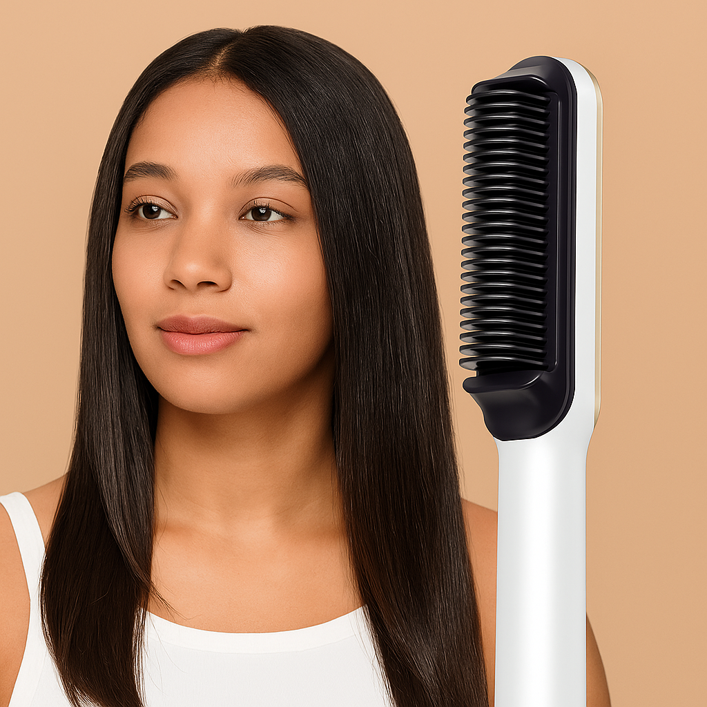 Brosse chauffante-Lissante - Cheveu Soyeux
