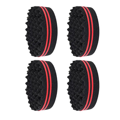Quatre rosses Afro éponge innovantes petits picots pour un volume spectaculaire, idéale pour les cheveux bouclés, crépus et frisés. Conçue pour démêler en douceur tout en apportant du volume et de la définition à vos boucles. La texture éponge unique permet de coiffer facilement et sans abîmer les cheveux. Un accessoire tendance et essentiel pour une coiffure parfaite et naturelle. Parfaite pour ajouter du volume et sublimer vos cheveux afro avec efficacité.