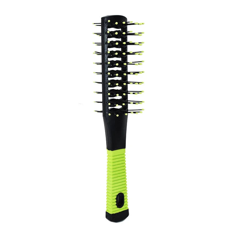 Brosse noire et verte  antistatique pour cheveux – Démêlage efficace et en douceur