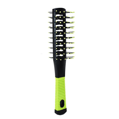 Brosse noire et verte  antistatique pour cheveux – Démêlage efficace et en douceur