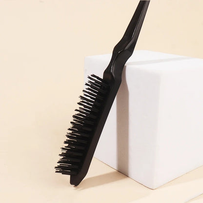 Brosse--pour-cheveux-sans-douleur-compacte-pratique-et-efficace-transportable - partout- noire