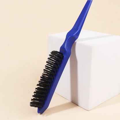 Brosse--pour-cheveux-sans-douleur-compacte-pratique-et-efficace-transportable - partout- bleu roi