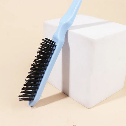 Brosse--pour-cheveux-sans-douleur-compacte-pratique-et-efficace-transportable - partout- bleu clair