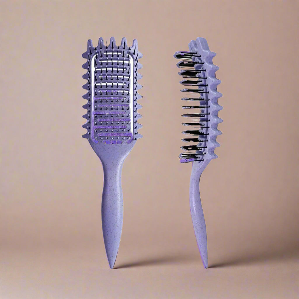 Brosse_demelante_-_cheveux_boucles_-Violette - incurvee