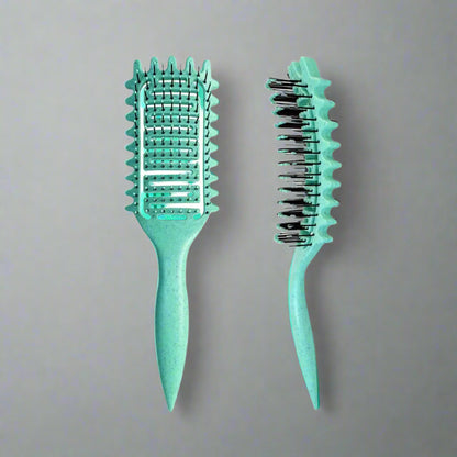 Brosse_demelante_-_cheveux_boucles_-_Turquoise - incurvee