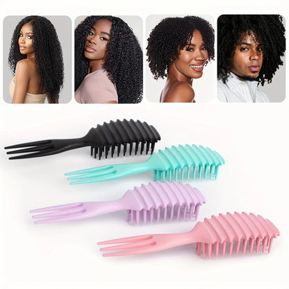 Brosse démêlante avec peigne intégré, idéale pour démêler facilement les cheveux tout en préservant leur douceur et leur éclat