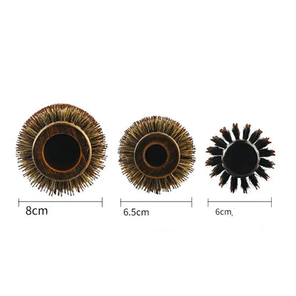 Brosse professionnelle en poils de sanglier pour brushing – idéale pour lisser, discipliner et faire briller les cheveux sans les abîmer