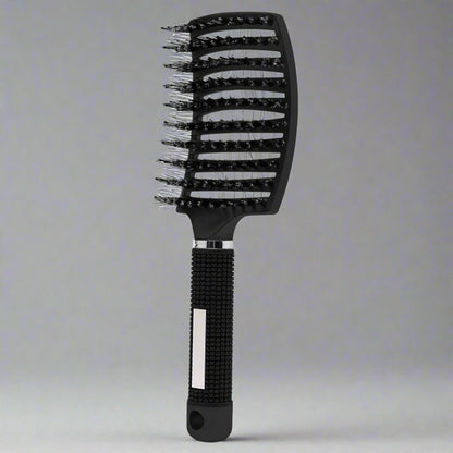 brosse à cheveux - brosse noire cheveux - brosse pour cheveux - brosse cheveux bouclés - brosse démêlante - brosse couleur noir