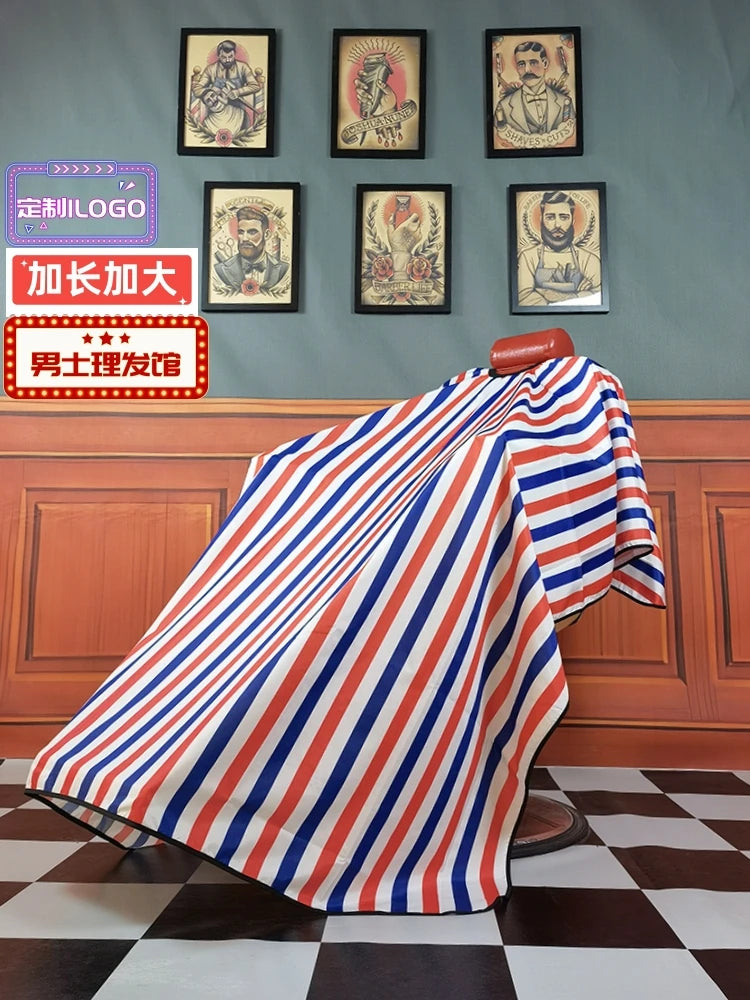 Cape de coiffure XXL barbier salon coiffeur – tablier coupe cheveux imperméable longue