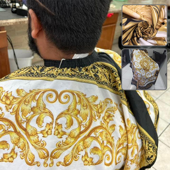 Cape de coupe pour coiffeur avec motif de lion, fabriquée en tissu imperméable pour protéger les vêtements pendant la coupe de cheveux