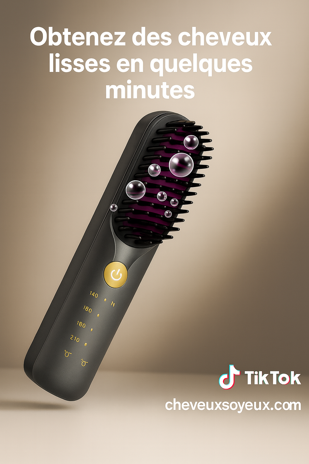 Brosse Lissante Sans Fil - La meilleure - Cheveu Soyeux