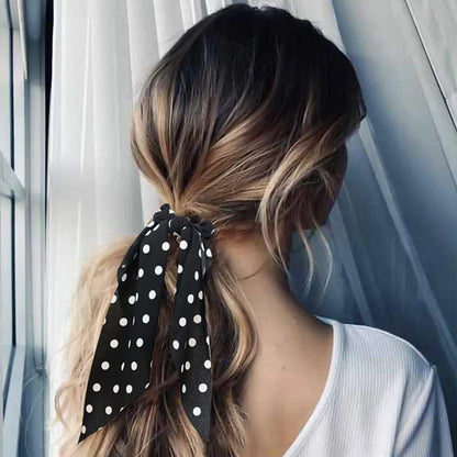 Chouchou cheveux - Elastique avec foulard -