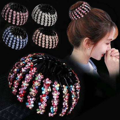 Chouchou luxe - Chouchou avec diamant- Chouchou glamour pour cheveux- Chouchou décoré- chouchou - Accessoire cheveux – chouchou diamant pour cheveux – élastique – élastique pour cheveux 