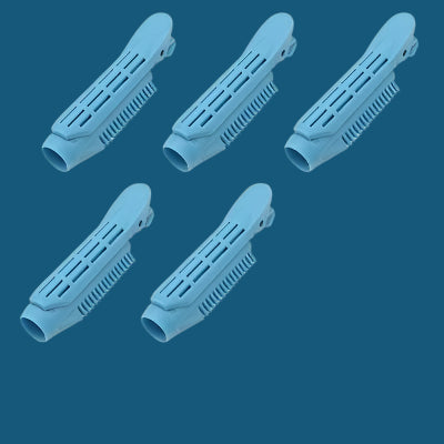 Lot de 5 bigoudis clips volumateurs cheveux racines, outil coiffure DIY, bleu