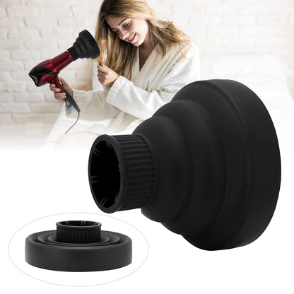 Diffuseur pour sèche-cheveux avec embout adaptable – design flexible pour un séchage uniforme, parfait pour définir les boucles et apporter du volume sans frisottis