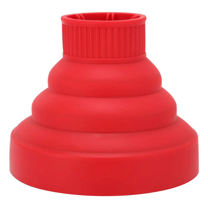 Diffuseur rouge pour sèche-cheveux – conçu pour diffuser la chaleur uniformément, préserver la texture des boucles et apporter un volume naturel sans friser