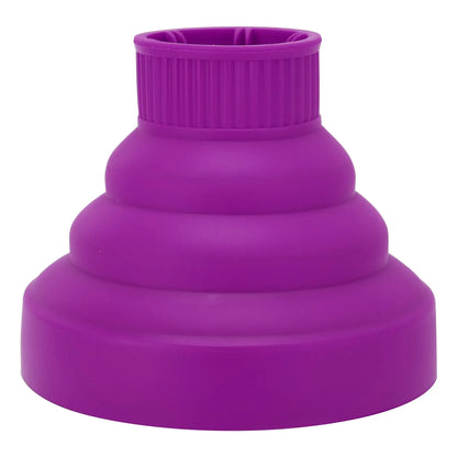 Diffuseur violet pour sèche-cheveux – conçu pour diffuser la chaleur uniformément, préserver la texture des boucles et apporter un volume naturel sans friser