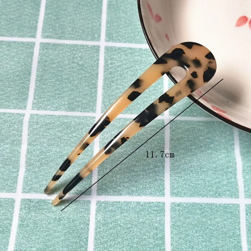 Épingle de 11 cm, coiffure facile. 