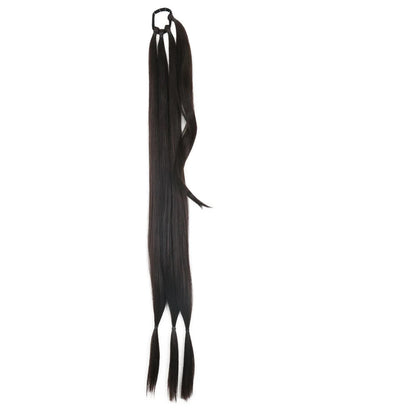 Extension de cheveux brune  élastiques, queue de cheval 85 cm 
