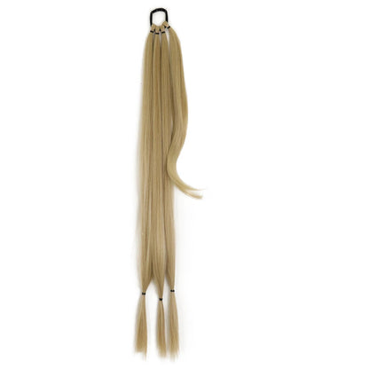 Extension de cheveux élastique, queue de cheval 85 cm, blonde 