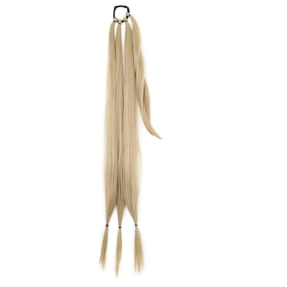 Extension de cheveux blond élastique, queue de cheval 85 cm