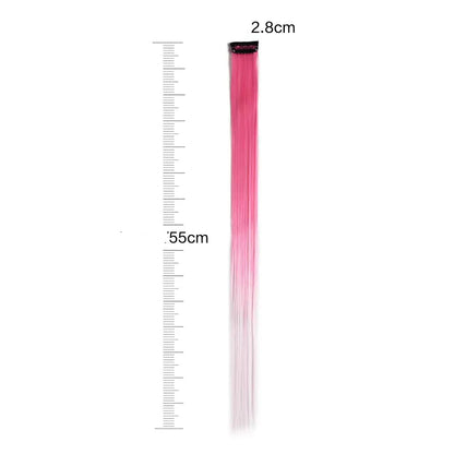 Extension rose et blanche  avec paillettes, ajoutent une touche de brillance et de couleur à vos cheveux pour un look festif et glamour.